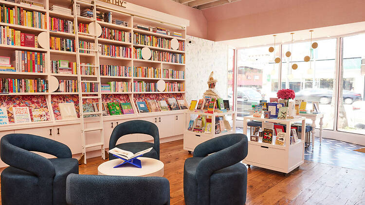 The interior of Annabelle's Book Club LA in Studio City.