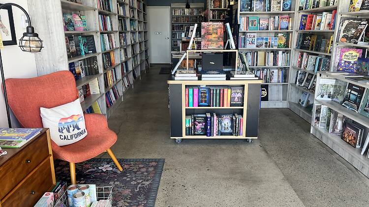 The interior of Malibu Village Books.