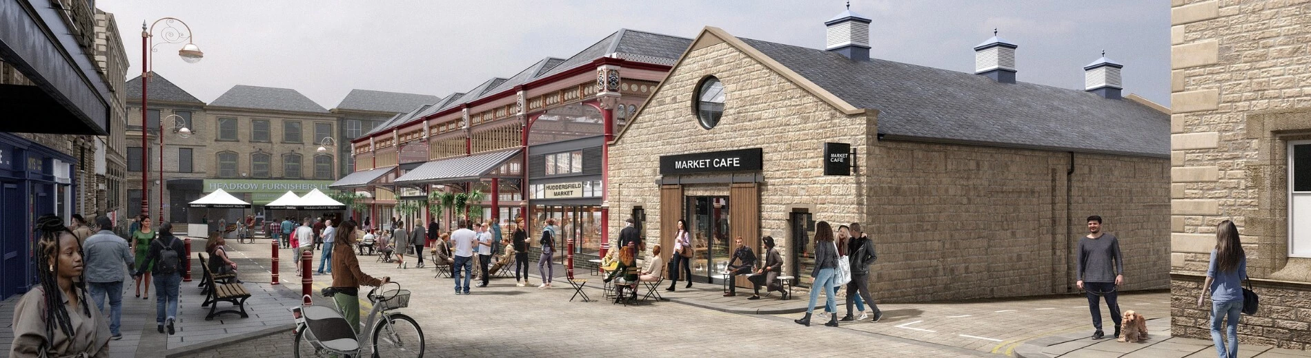 Huddersfield Indoor Market, UK