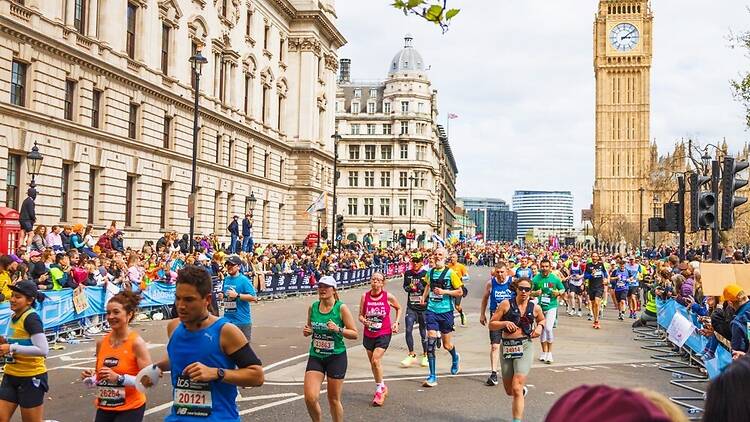 Big Ben, London during the marathon