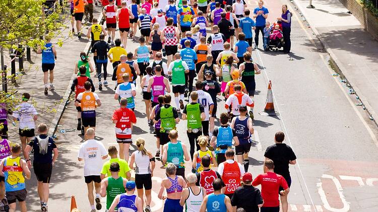London Marathon runners