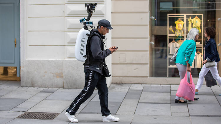 Operador de câmara da Apple em Viena, 2022