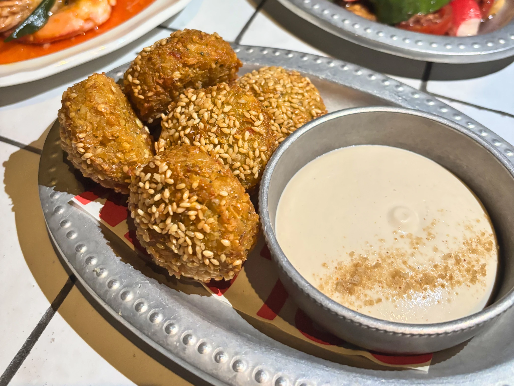 Falafel with sauce