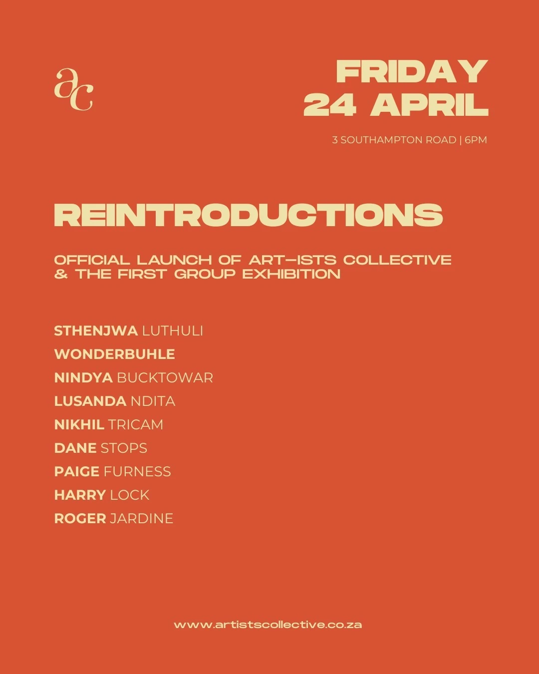 Art-ists Collective's Reintroductions 
