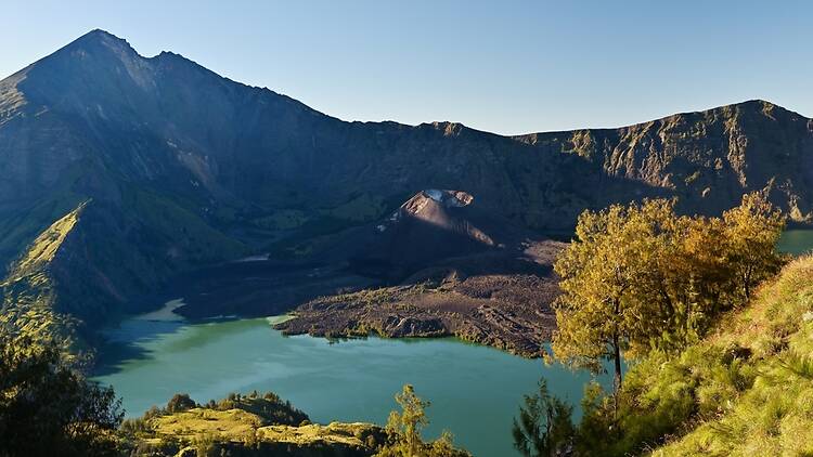 Best for mountain trekking: Gunung Rinjani National Park