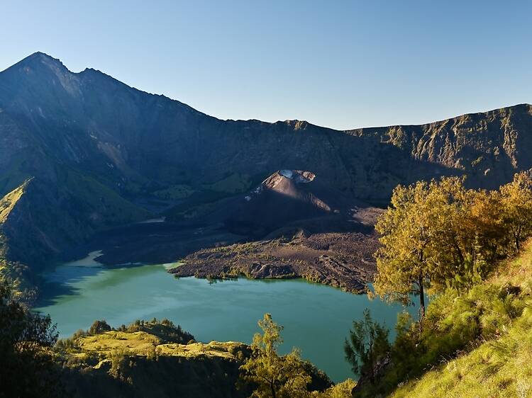 Best for mountain trekking: Gunung Rinjani National Park