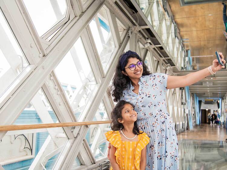 Teeter across Tower Bridge
