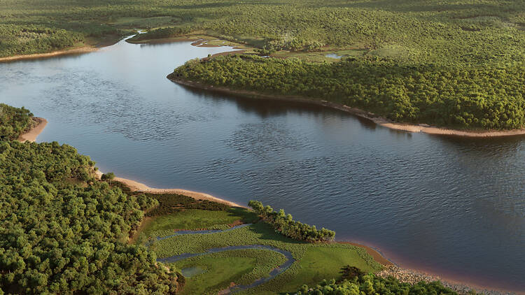 View of the East River, ca. 1609