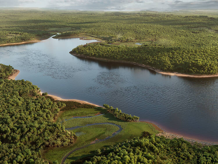 This traveling pop-up exhibit shows what NYC looked like 400 years ago