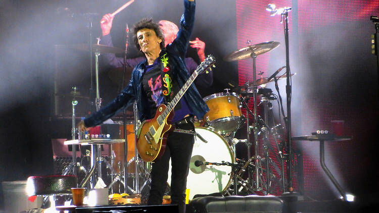 Ronnie Wood en un concert dels Rolling Stones el 2019 a New Jersey