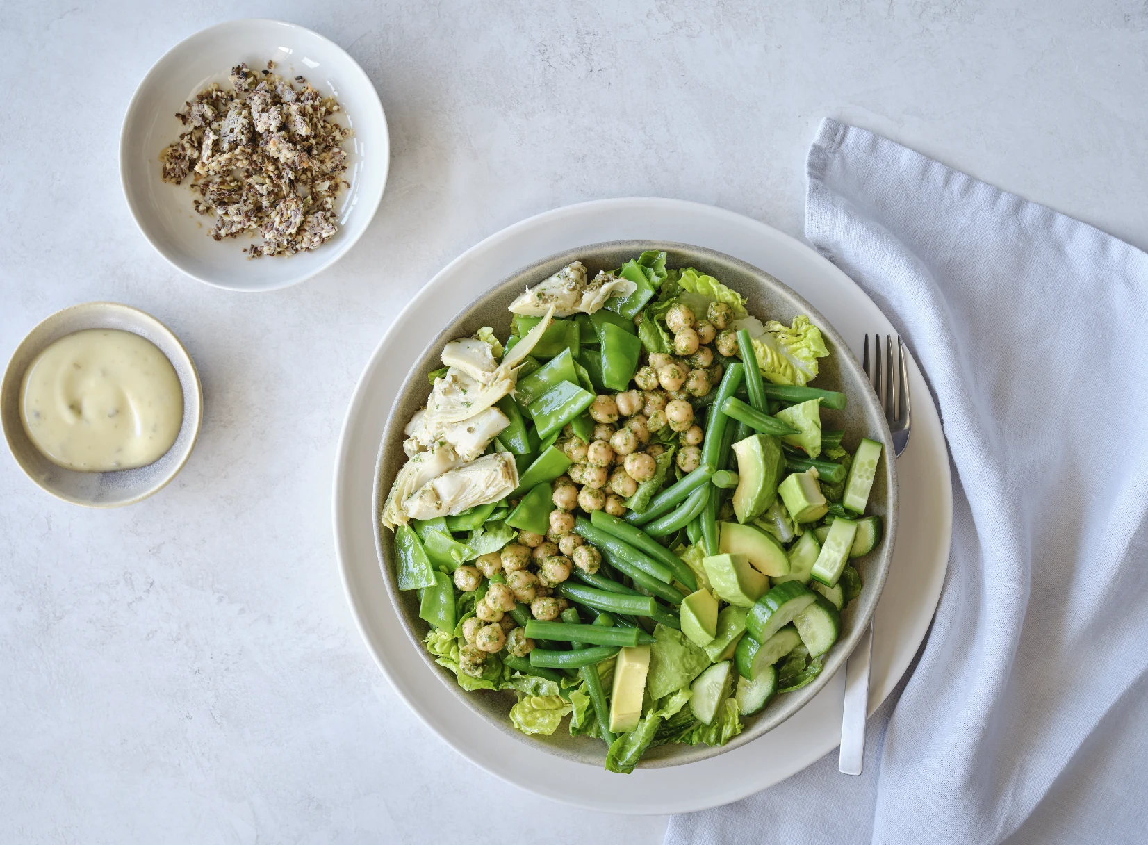 Greenest green salad