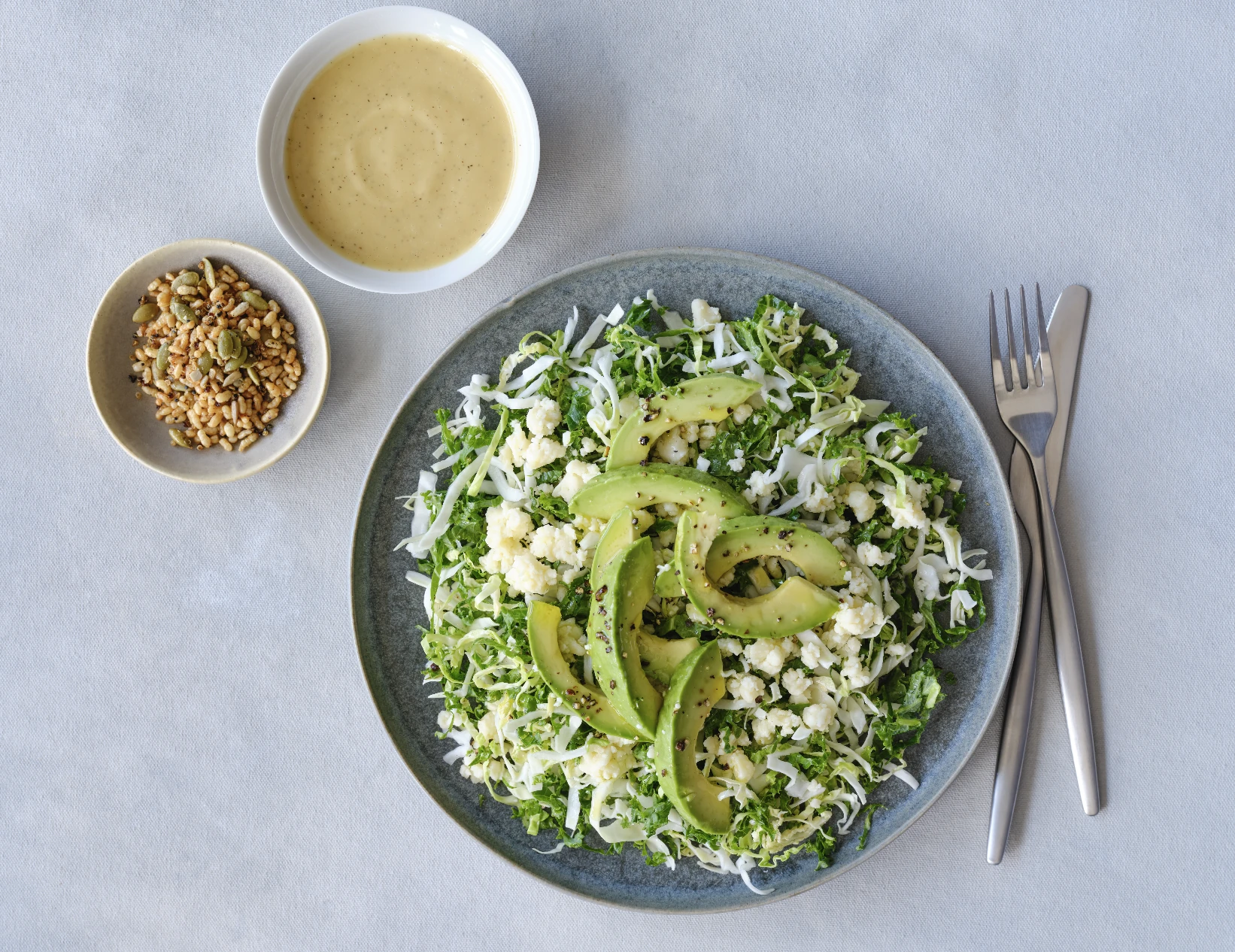 Everyday kale and Brussels salad