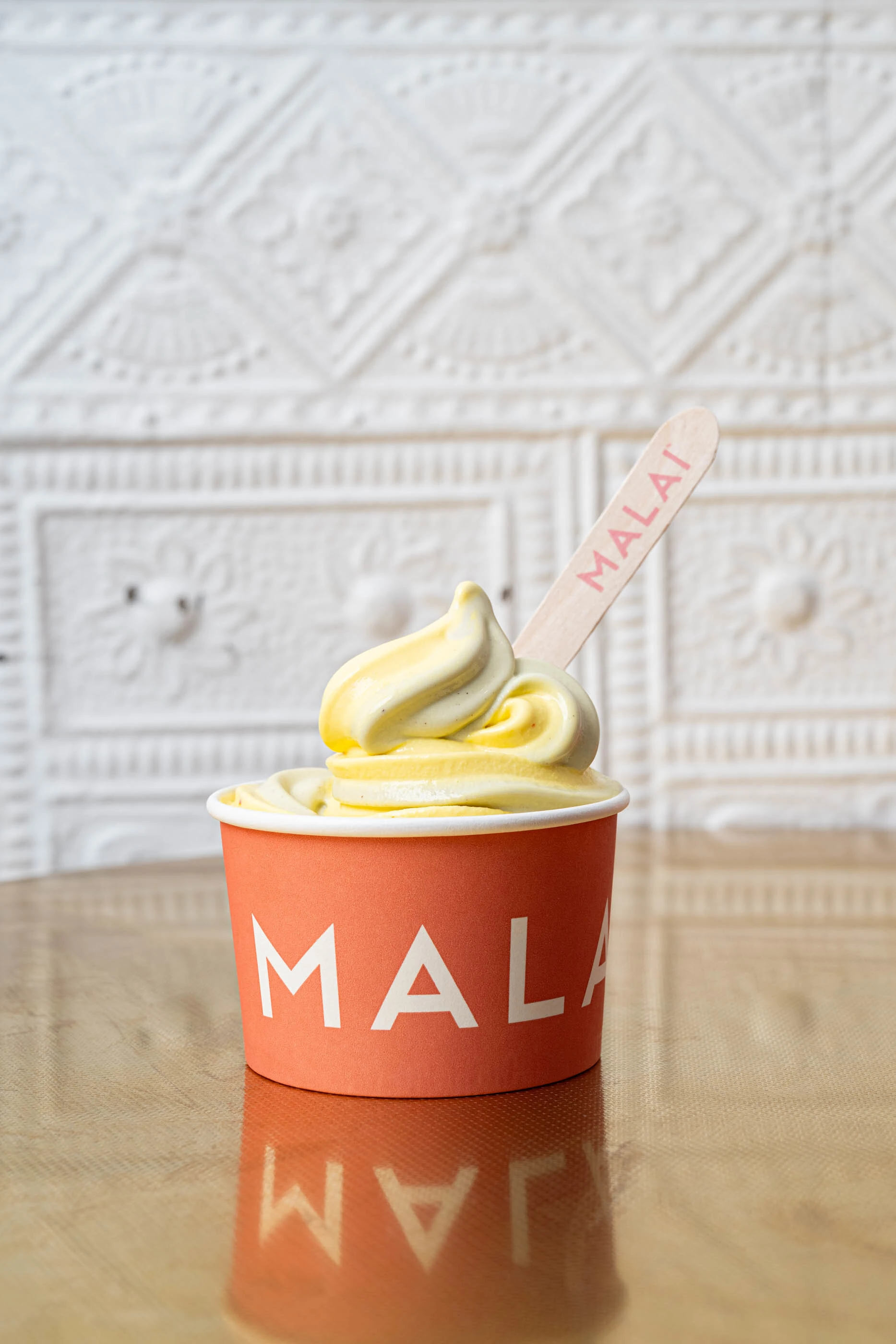 Malai Saffron Pistachio Soft Serve