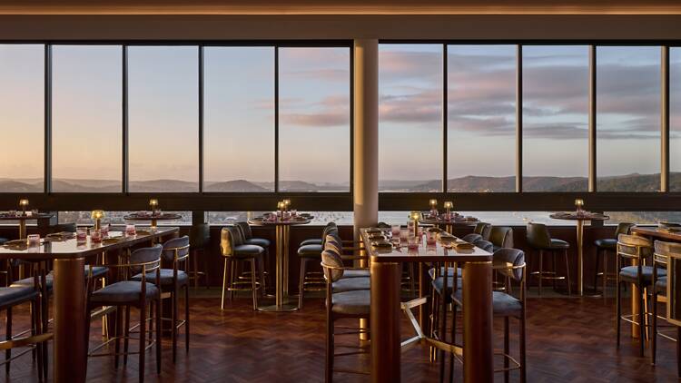 A moody restraurant interior 