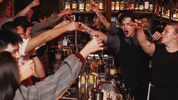 Slip behind the door at Rabbit Hole