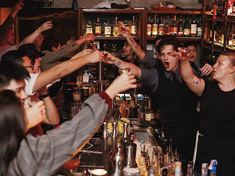 Slip behind the door at Rabbit Hole