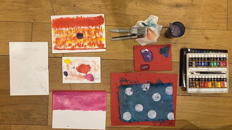 Mother’s Day Painting With Puppies