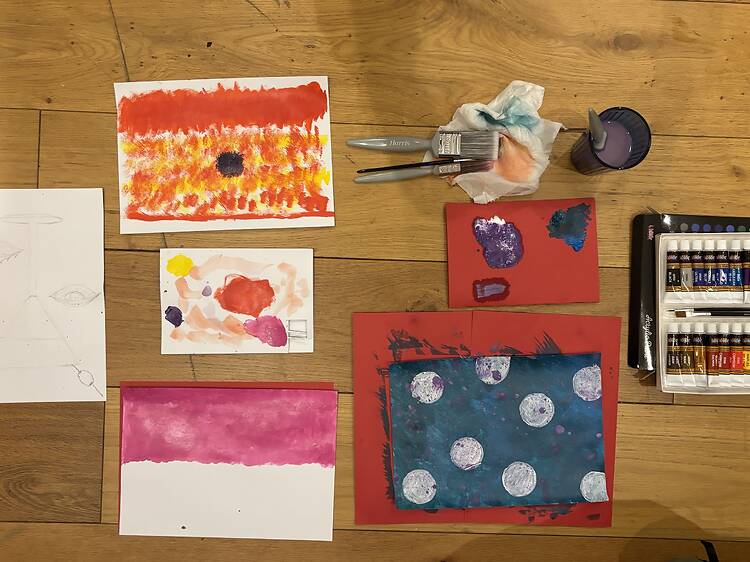 Mother’s Day Painting With Puppies