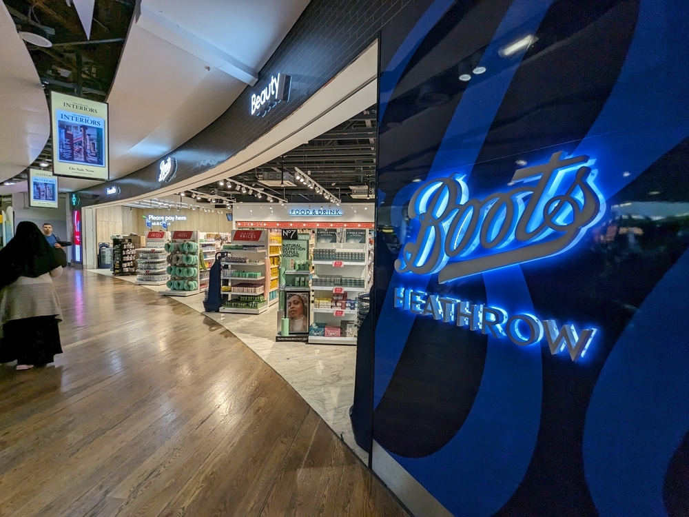 Boots shop at London Heathrow Airport