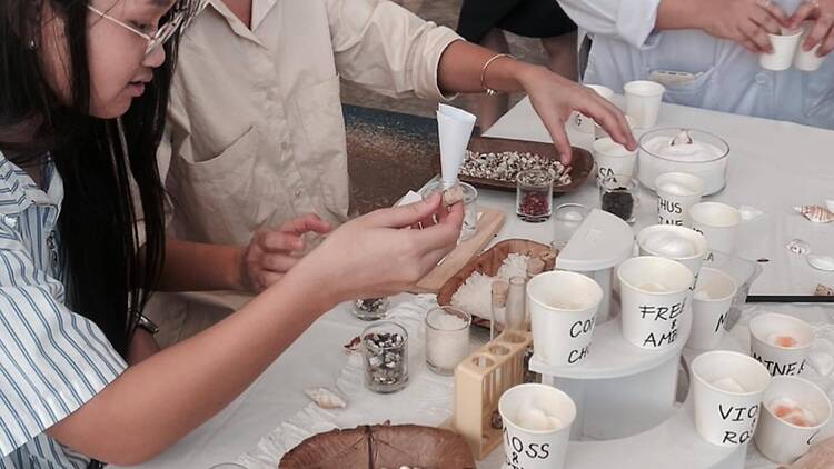 Perfume blending at Artistic Lab