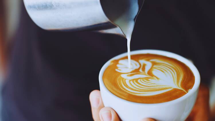 Latte coffee
