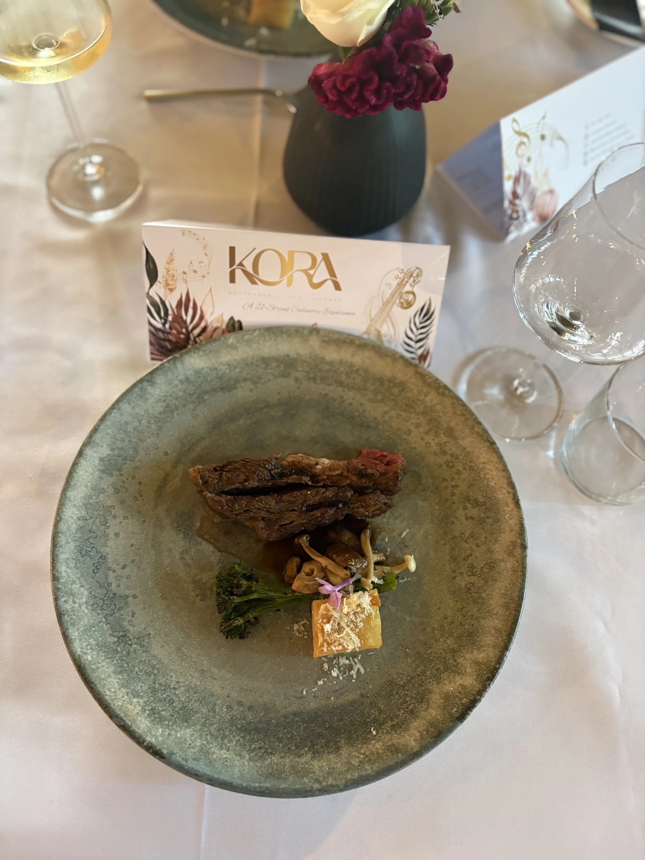 Kora restaurant ribeye dish