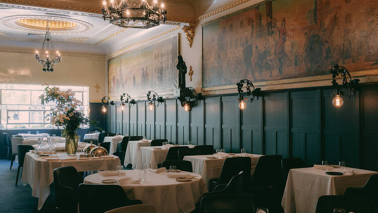 The upstairs dining room at Florentino.
