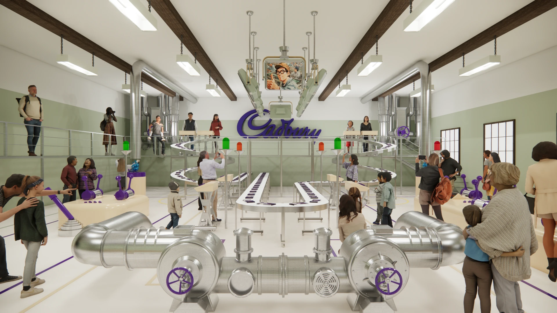 Render of Cadbury Chocolate Experience