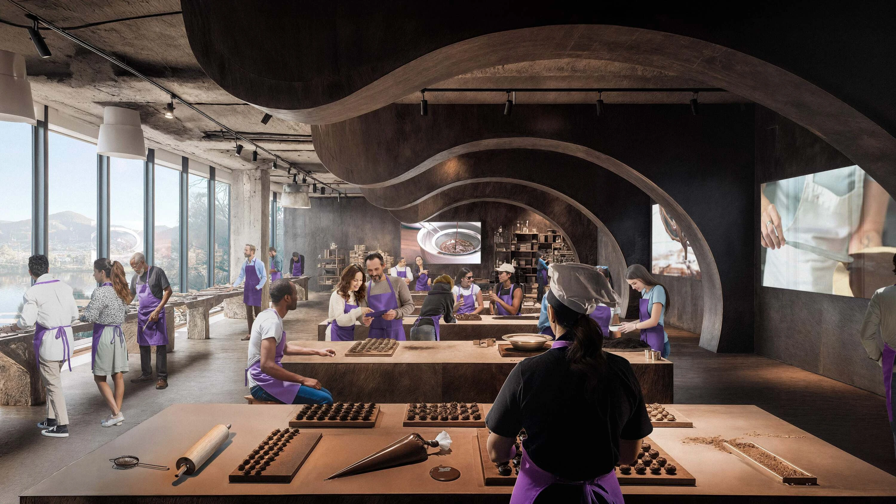 Render of Cadbury Chocolate Experience