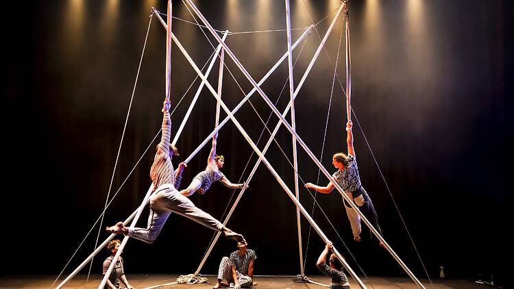 In Common performers at  One Fell Swoop Circus