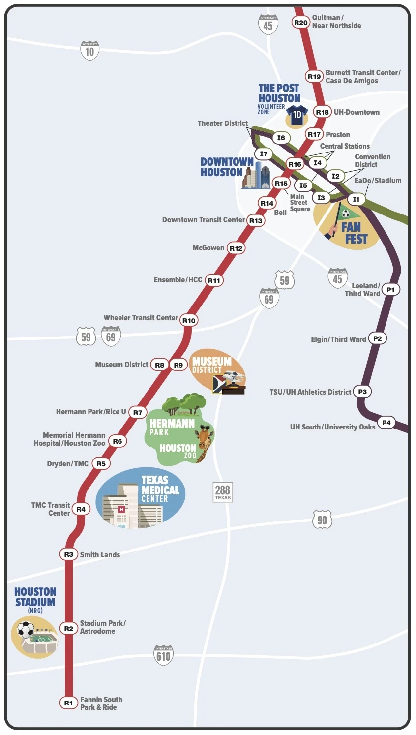 Ride Metro Houston map