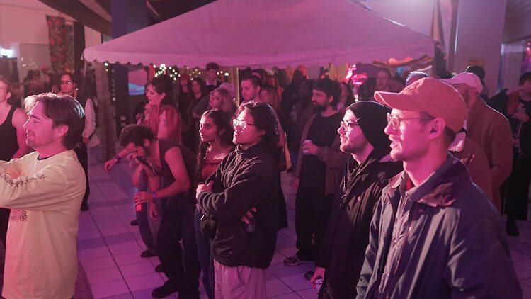 people at Sleepless Footscray Festival