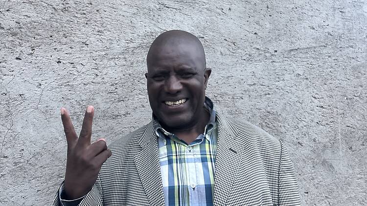 Petros Malema, proud owner of Lemas Taxis