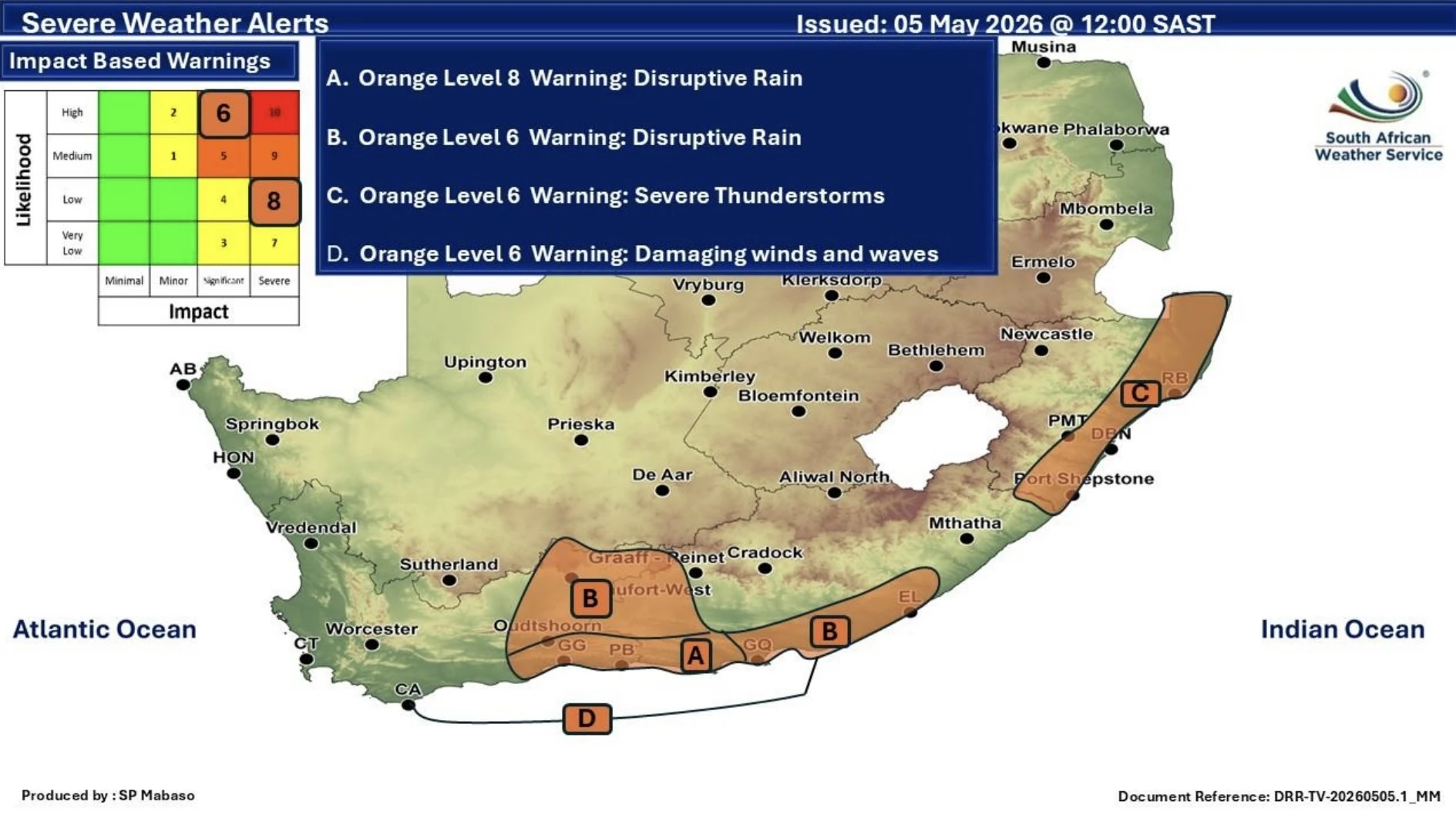 Weather May 6 update