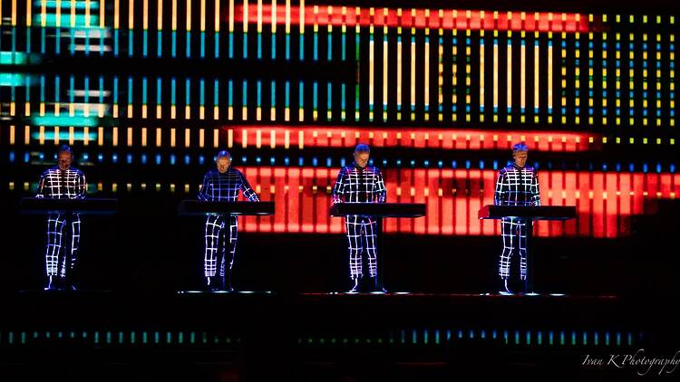 Watch the robots play Bangkok for the first time in 55 years at Kraftwerk Multimedia Tour