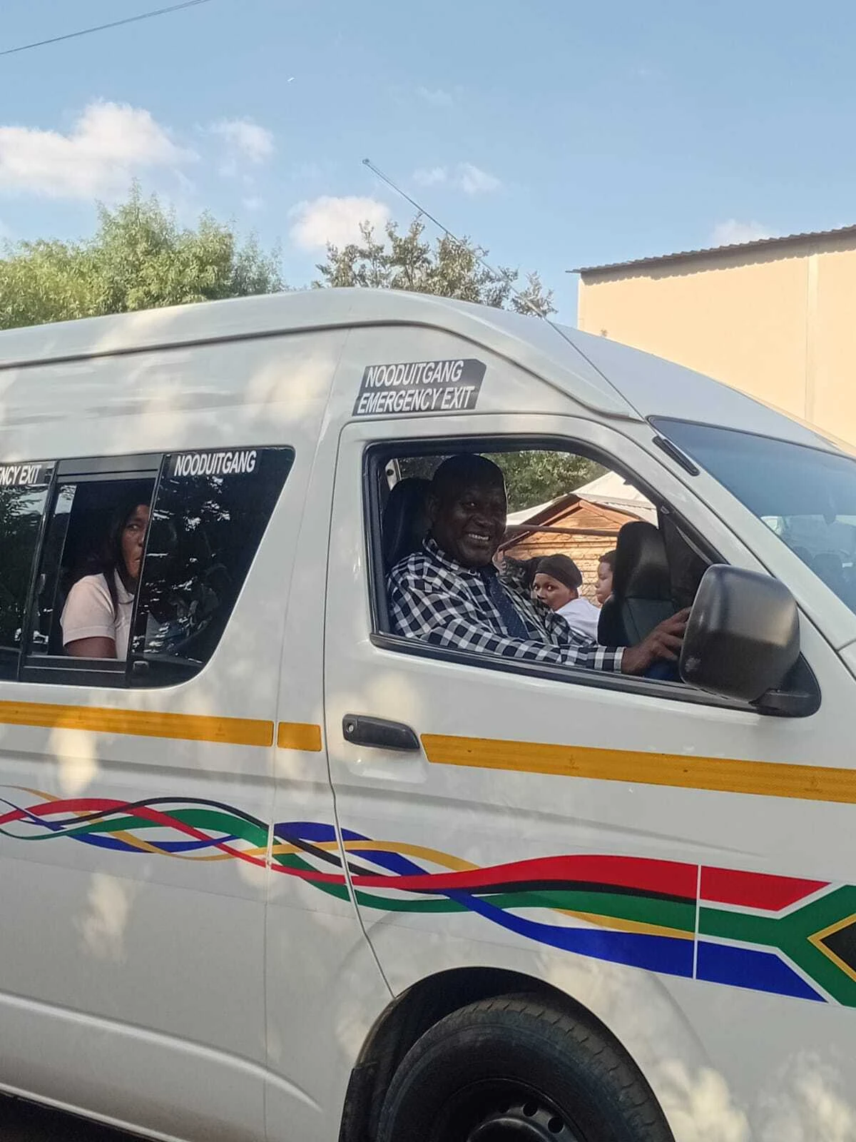 Mr Petros Malema driving his taxi