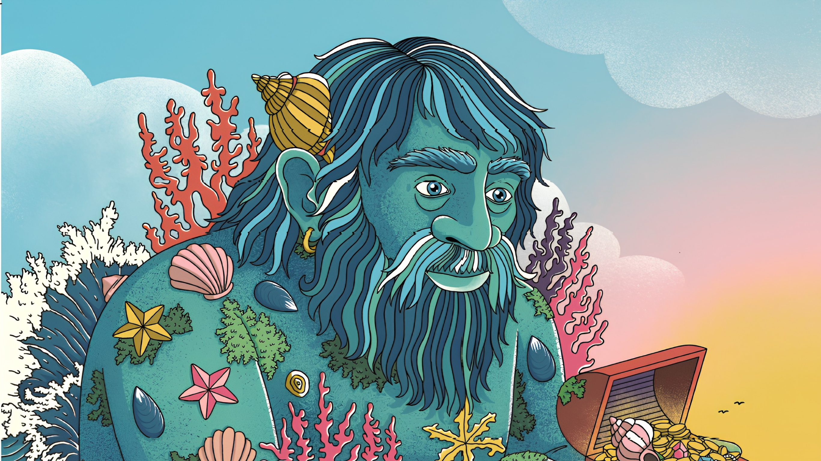 This atlas evokes the “magical creatures of Portugal”, from the Jãs to the giant Arraúl