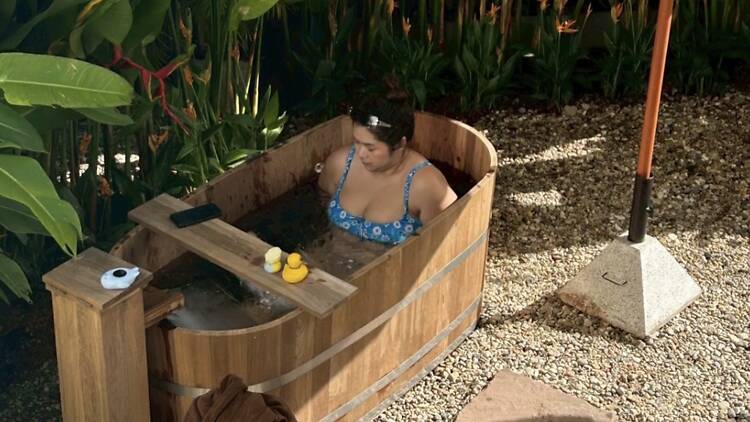 Freezing ice baths at The Coco Club