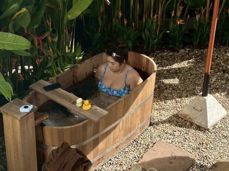 Freezing ice baths at The Coco Club