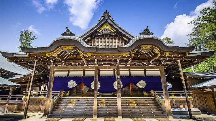 Ise, Japan at Ise Grand Shrine Hall for Special Prayer.