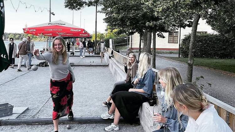 Challenge your friends to a game of boule