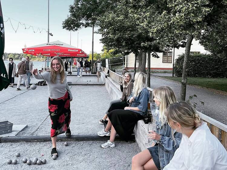 Challenge your friends to a game of boule