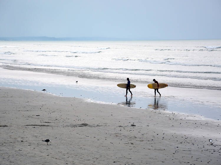 Cold-Water Surfing in Muizenberg