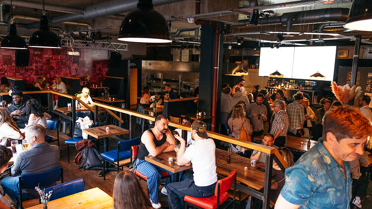 Crowded pub in Walthamstow