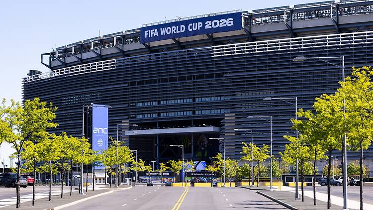 A general view of MetLife Stadium ahead of the 2026 World Cup at New York New Jersey Stadium on May 01, 2026 in East Rutherford, New Jersey.