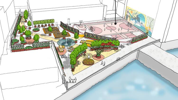 Plans for park at Cremorne Wharf Depot Foreshore