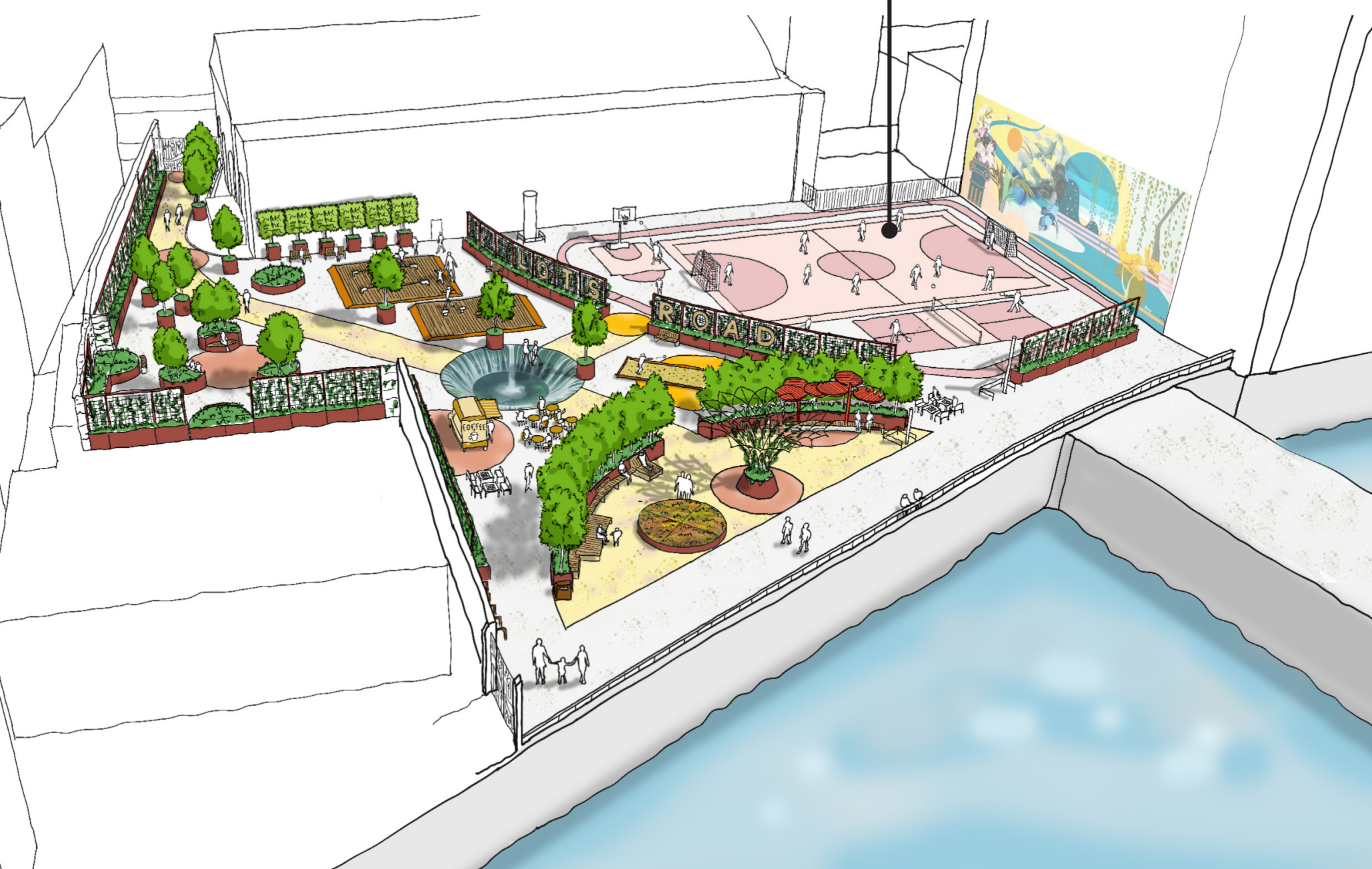 Plans for park at Cremorne Wharf Depot Foreshore