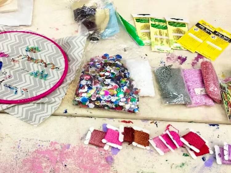 After Workshop: Bead Embroidery