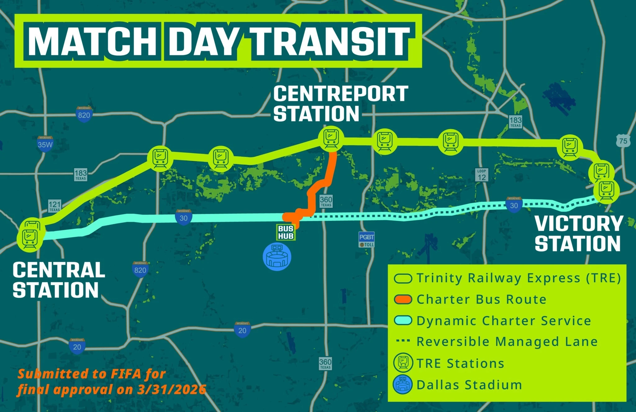 Dallas World Cup map