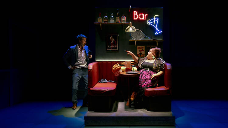 Megan Wilding and Rick Davies in 'Game. Set. Match.'